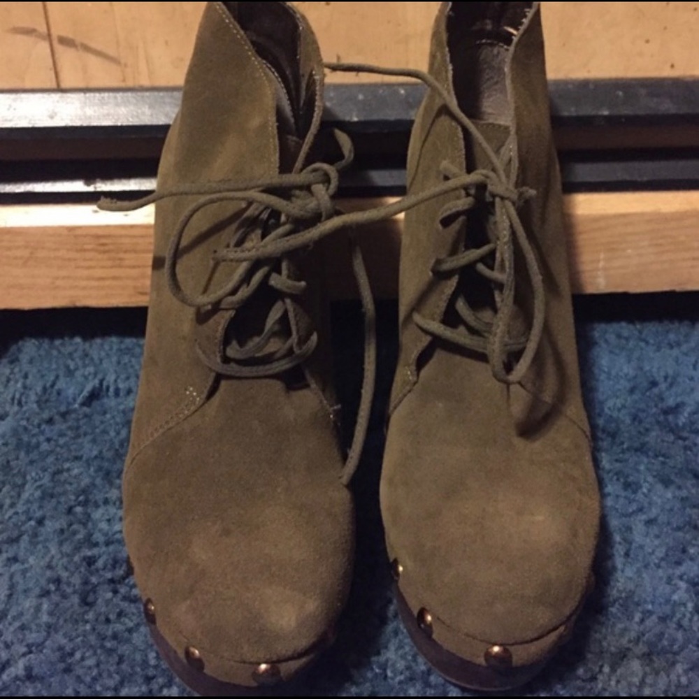 Lace up booties